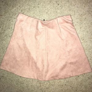 J. Galt Pink suede skirt